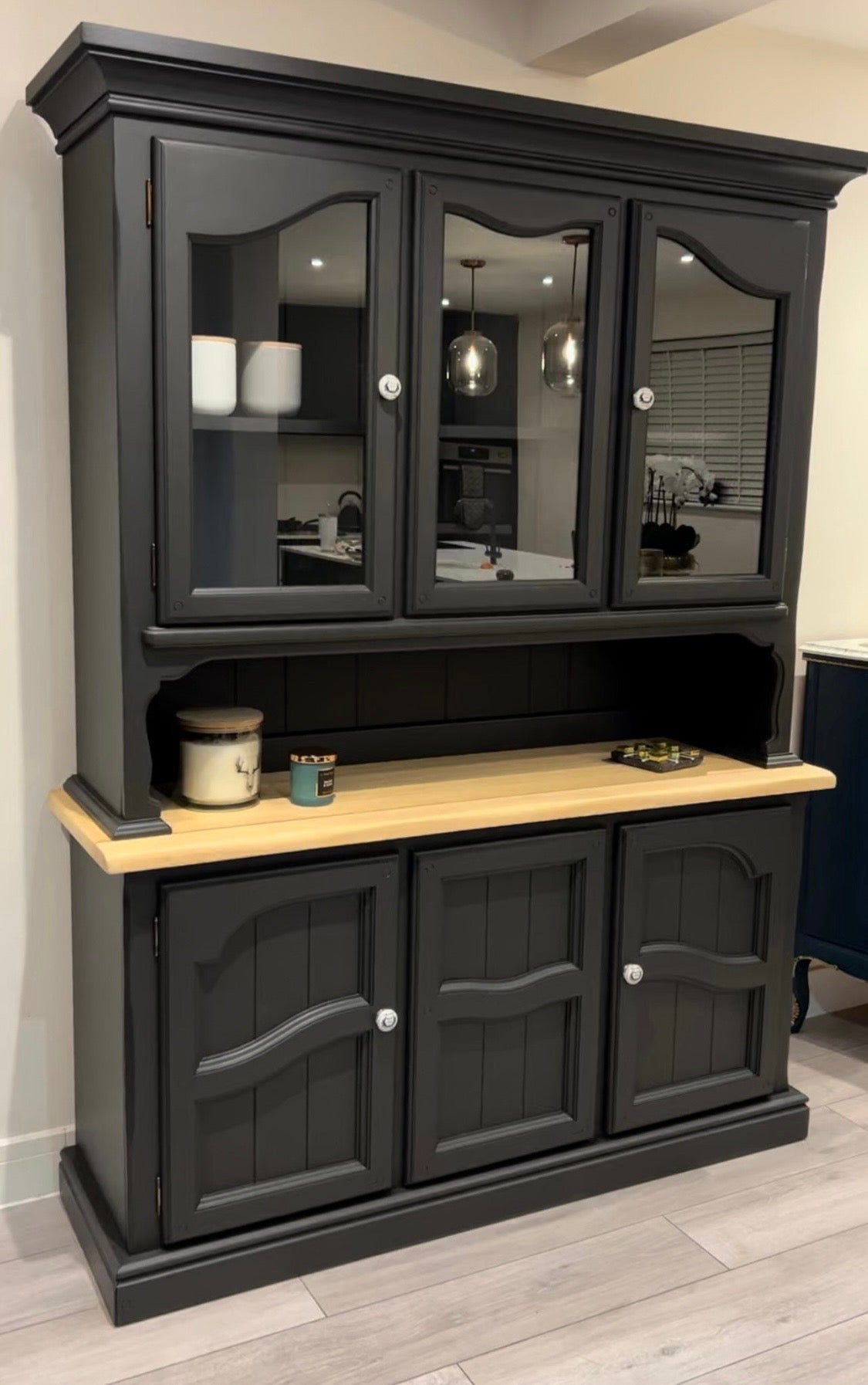 Farmhouse  Welsh Dresser,  Kitchen Display Storage Cabinet